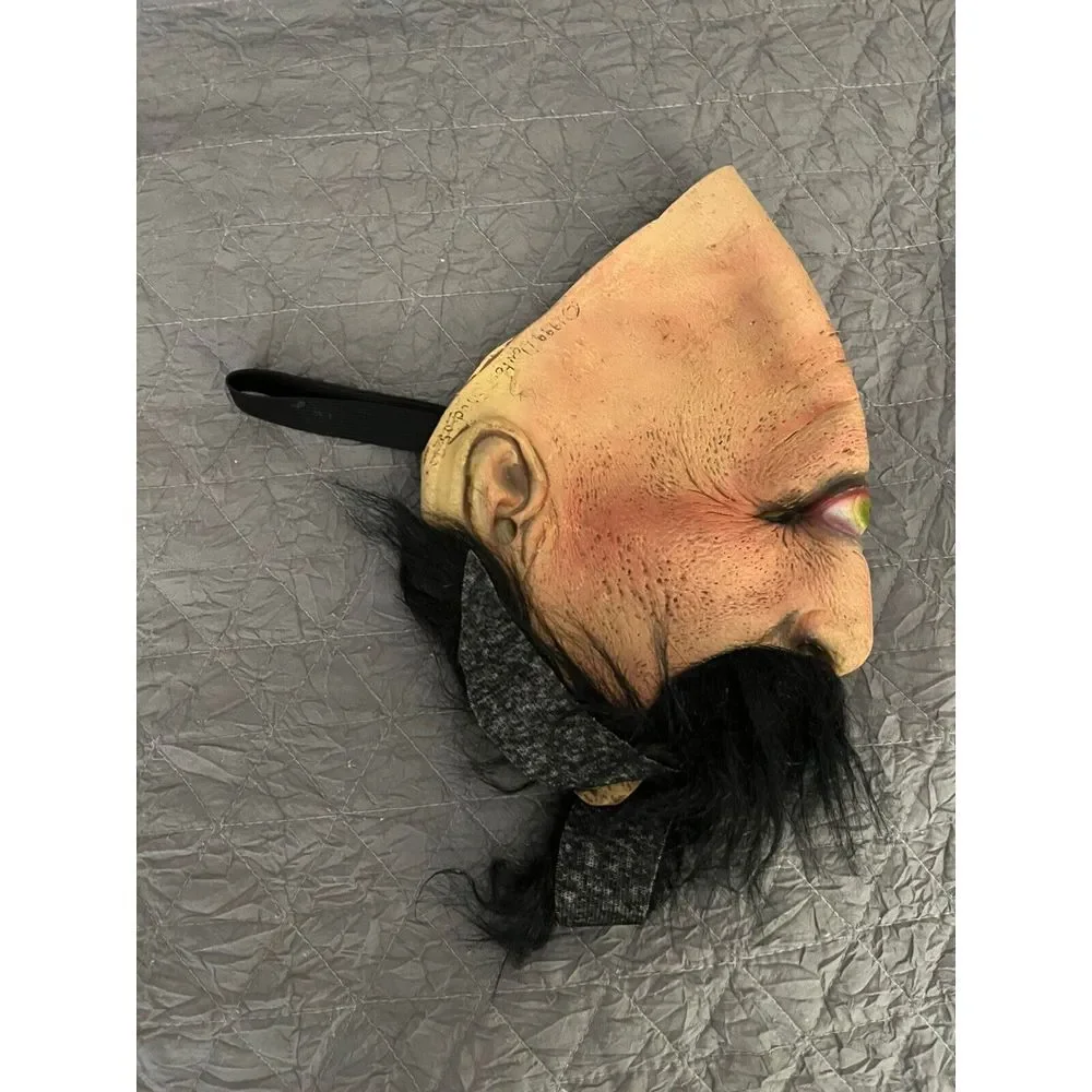 Don Post Studios Vintage Mask - 1 One Eye Bald Man with Mustache - 1999 2000